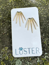 Load image into Gallery viewer, Brass Spike Claw Dangle Unique Statement Earrings