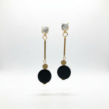 Load image into Gallery viewer, Geometric Brass Lightweight Statement Earrings