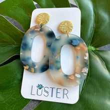 Load image into Gallery viewer, Acrylic Statement Loop Unique Lightweight Earrings