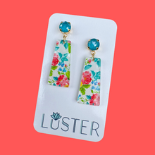Load image into Gallery viewer, Floral Rose Garden Acrylic Earrings