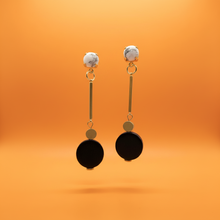 Load image into Gallery viewer, Geometric Brass Lightweight Statement Earrings