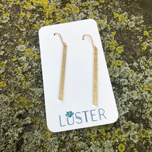 Load image into Gallery viewer, Simple Brass Stick Lightweight Earrings