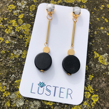 Load image into Gallery viewer, Geometric Brass Lightweight Statement Earrings