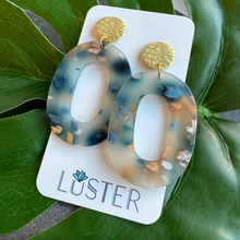 Load image into Gallery viewer, Acrylic Statement Loop Unique Lightweight Earrings