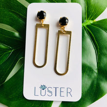 Load image into Gallery viewer, Everyday Brass U-Drop Earrings
