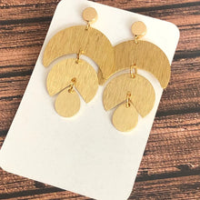 Load image into Gallery viewer, Brass Dangle Unique Statement Earrings
