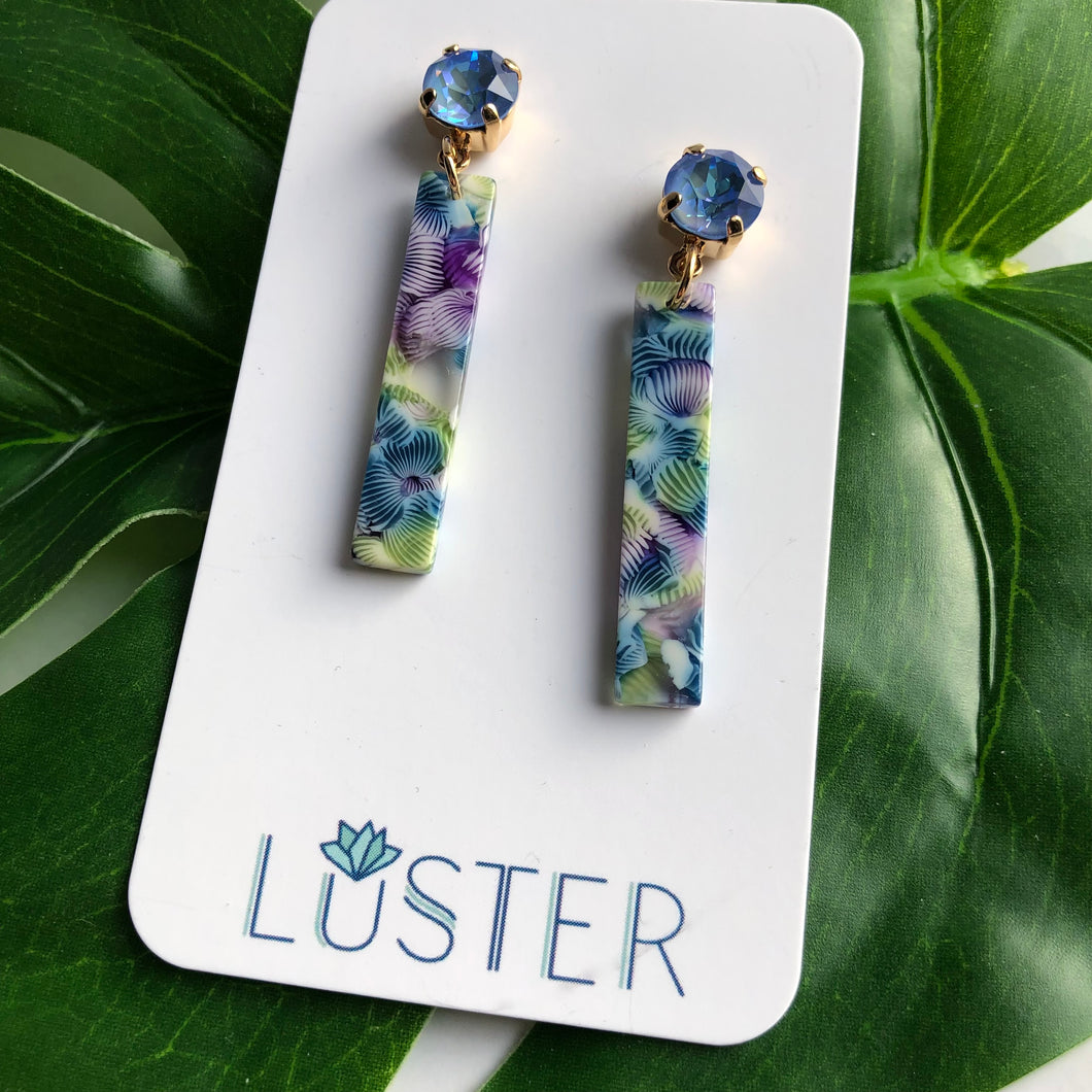 Pastel Stick Drop Earrings