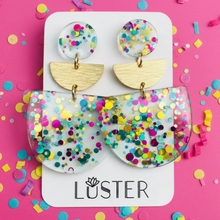 Load image into Gallery viewer, Confetti Party Lightweight Unique Statement Earrings
