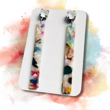 Load image into Gallery viewer, Multicolored Stick Drop Earrings
