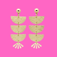 Load image into Gallery viewer, Brass Dangle Earrings
