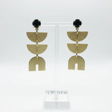 Load image into Gallery viewer, Brass Drop Earrings
