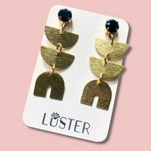 Load image into Gallery viewer, Brass Drop Earrings
