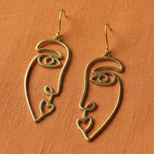 Load image into Gallery viewer, Two-Faced Minimalist Statement Lightweight Earrings
