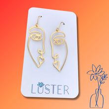 Load image into Gallery viewer, Two-Faced Minimalist Statement Lightweight Earrings
