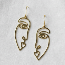 Load image into Gallery viewer, Two-Faced Minimalist Statement Lightweight Earrings
