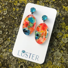 Load image into Gallery viewer, Floral Acrylic Drop Lightweight Unique Earrings
