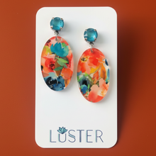 Load image into Gallery viewer, Floral Acrylic Drop Lightweight Unique Earrings
