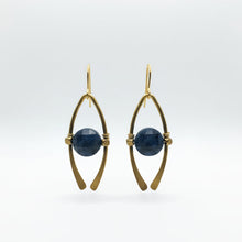 Load image into Gallery viewer, Brass Horseshoe Earrings
