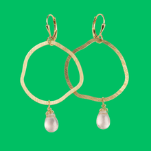 Load image into Gallery viewer, Brass Hoop Earrings
