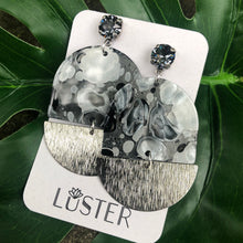 Load image into Gallery viewer, Foggy Day Unique Statement Earrings
