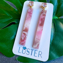 Load image into Gallery viewer, Soft Pink Stick Drop Earrings
