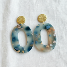 Load image into Gallery viewer, Acrylic Statement Loop Unique Lightweight Earrings
