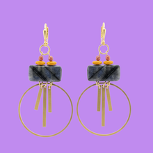 Load image into Gallery viewer, Brass Statement Earrings
