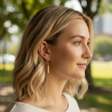 Load image into Gallery viewer, Simple Brass Stick Lightweight Earrings
