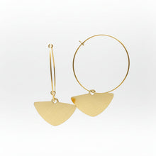 Load image into Gallery viewer, Brass Hoop Earrings
