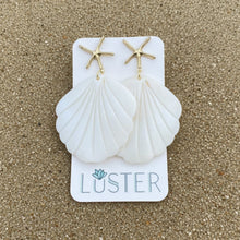 Load image into Gallery viewer, Natural Shell Unique Statement Earrings
