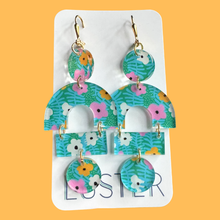 Load image into Gallery viewer, Bold Acrylic Floral Statement Earrings
