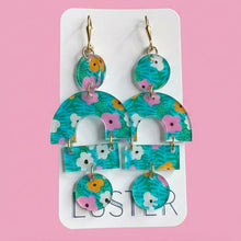 Load image into Gallery viewer, Bold Acrylic Floral Statement Earrings
