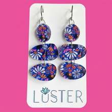 Load image into Gallery viewer, Acrylic Floral Statement Earrings
