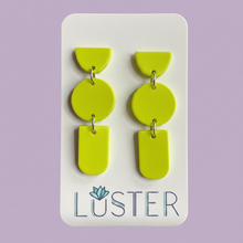 Load image into Gallery viewer, Acrylic Trio Stack Earrings
