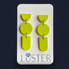 Load image into Gallery viewer, Acrylic Trio Stack Earrings
