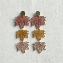 Load image into Gallery viewer, Fall Leaf Drop Earrings
