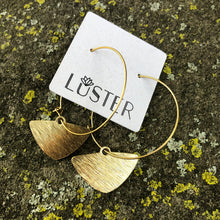 Load image into Gallery viewer, Brass Hoop Earrings
