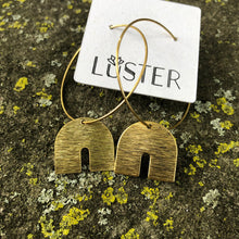 Load image into Gallery viewer, Brass Hoop Earrings
