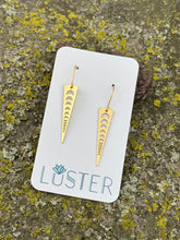 Load image into Gallery viewer, Brass Moon Phase Unique Earrings
