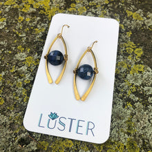 Load image into Gallery viewer, Brass Horseshoe Earrings
