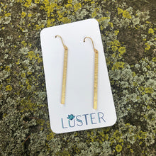 Load image into Gallery viewer, Simple Brass Stick Lightweight Earrings
