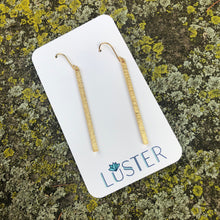 Load image into Gallery viewer, Simple Brass Stick Lightweight Earrings
