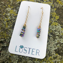 Load image into Gallery viewer, Metallic Dangle Lightweight Statement Earrings
