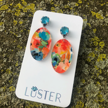 Load image into Gallery viewer, Floral Acrylic Drop Lightweight Unique Earrings
