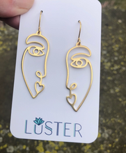 Load image into Gallery viewer, Two-Faced Minimalist Statement Lightweight Earrings
