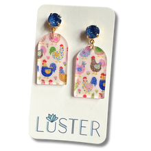 Load image into Gallery viewer, Rooster Chicken Acrylic Earrings
