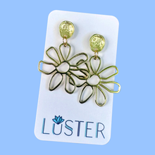 Load image into Gallery viewer, Happy Flower Brass Earrings
