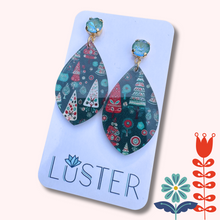 Load image into Gallery viewer, Mod Holiday Tree Earrings
