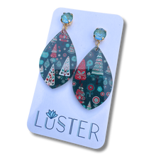 Load image into Gallery viewer, Mod Holiday Tree Earrings
