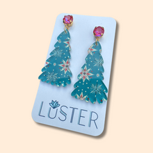 Load image into Gallery viewer, Retro Holiday Tree Earrings
